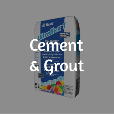 cement and grout